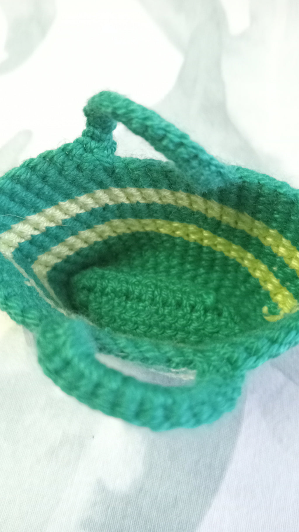 Colgante Decorativo, Llavero, Bolso Cesto,  Tejido a Crochet