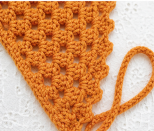Bandana Triangular a Crochet, Sol de Primavera