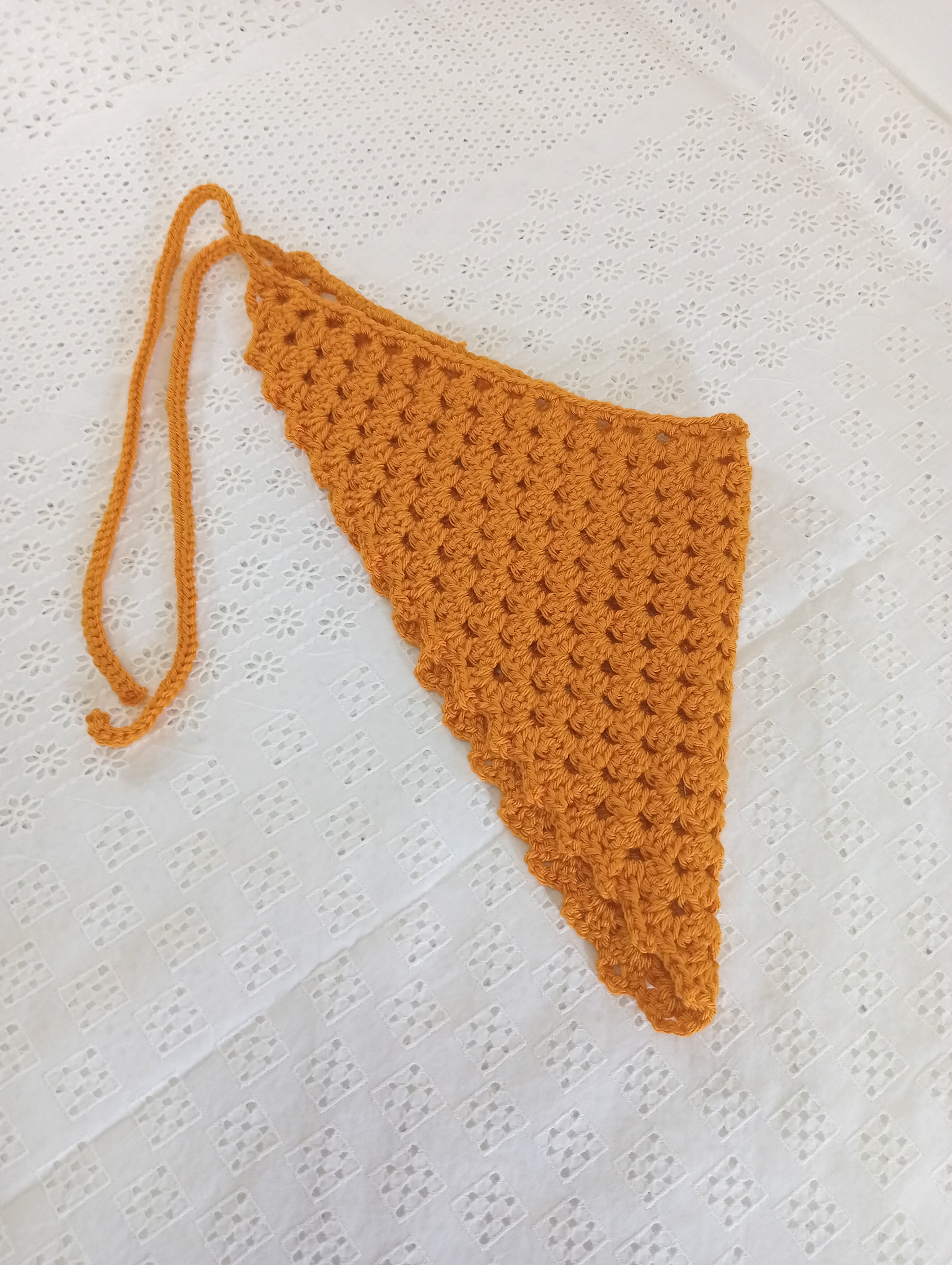 Bandana Triangular a Crochet, Sol de Primavera