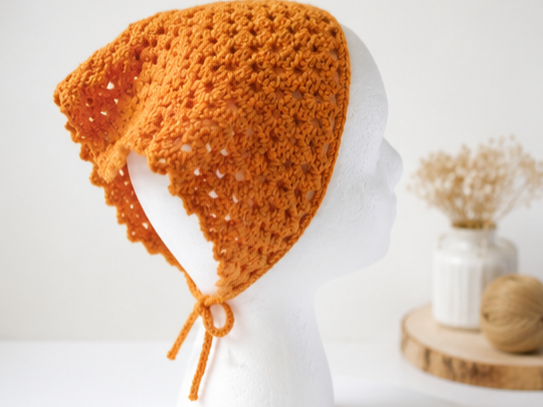 Bandana Triangular a Crochet, Sol de Primavera