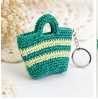 Decorative Pendant, Keychain, Basket Bag, Crocheted