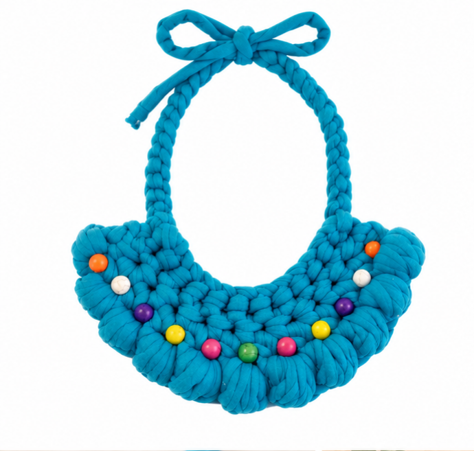 Collar, colgante a Crochet