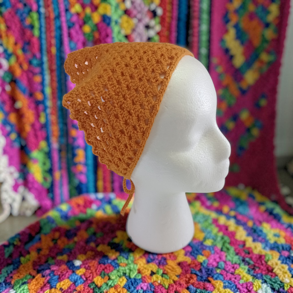 Bandana Triangular a Crochet, Sol de Primavera