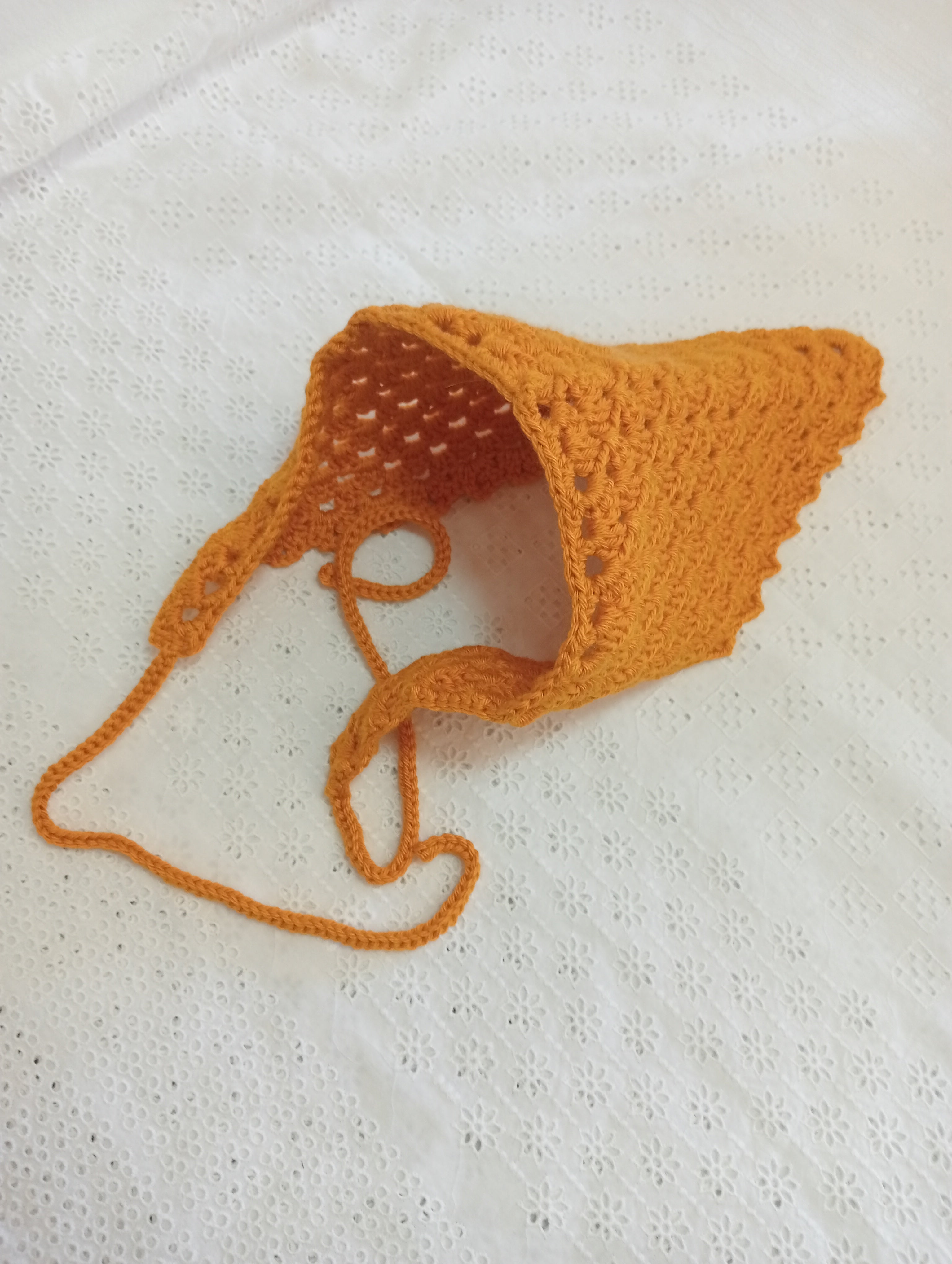 Bandana Triangular a Crochet, Sol de Primavera