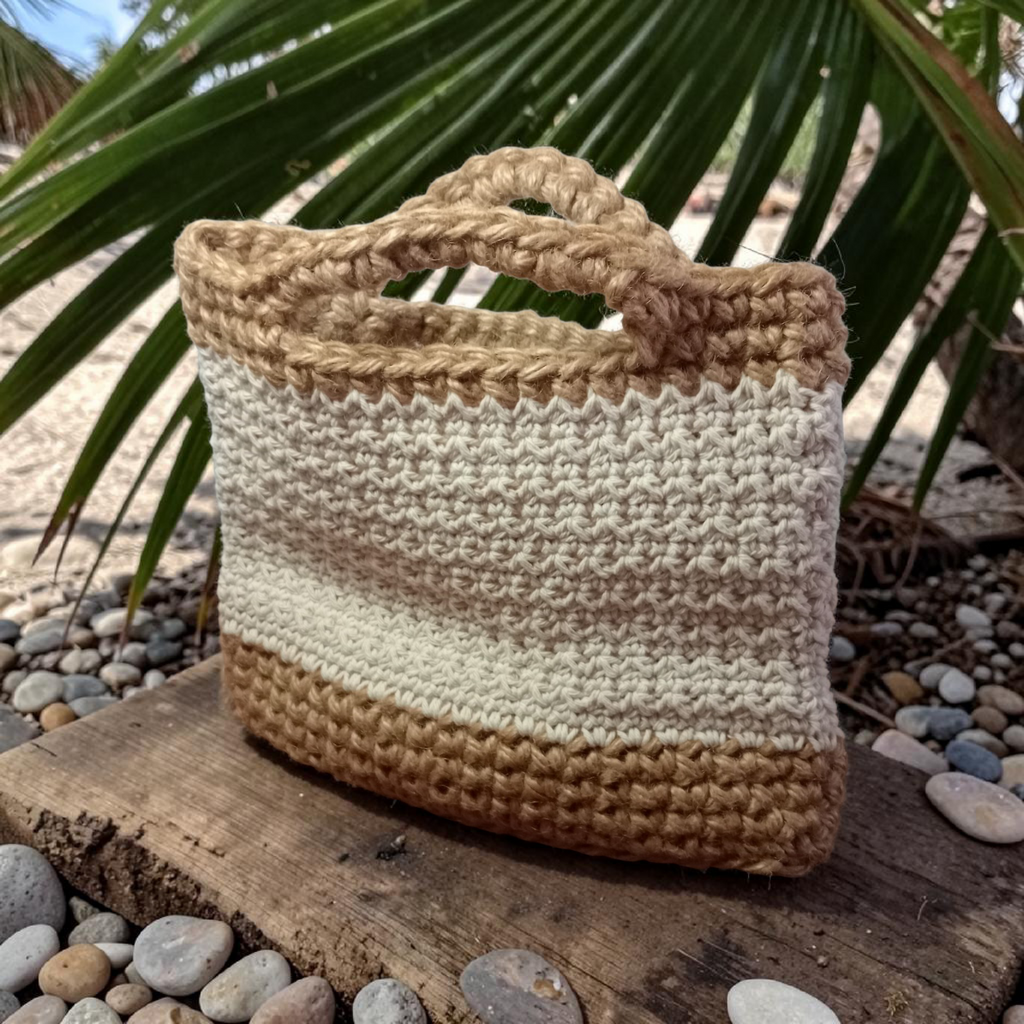 Bolso Boho de verano, Tejido a Crochet,Bolso de mano