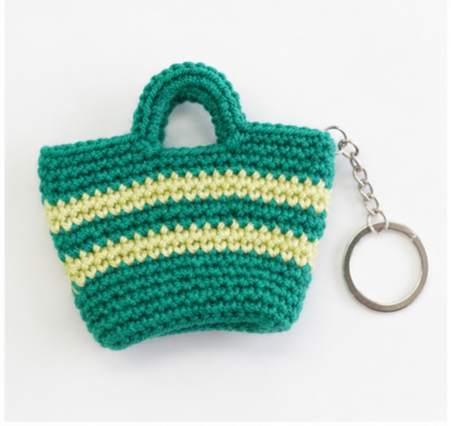 Decorative Pendant, Keychain, Basket Bag, Crocheted