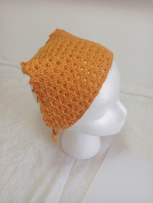 Bandana Triangular a Crochet, Sol de Primavera