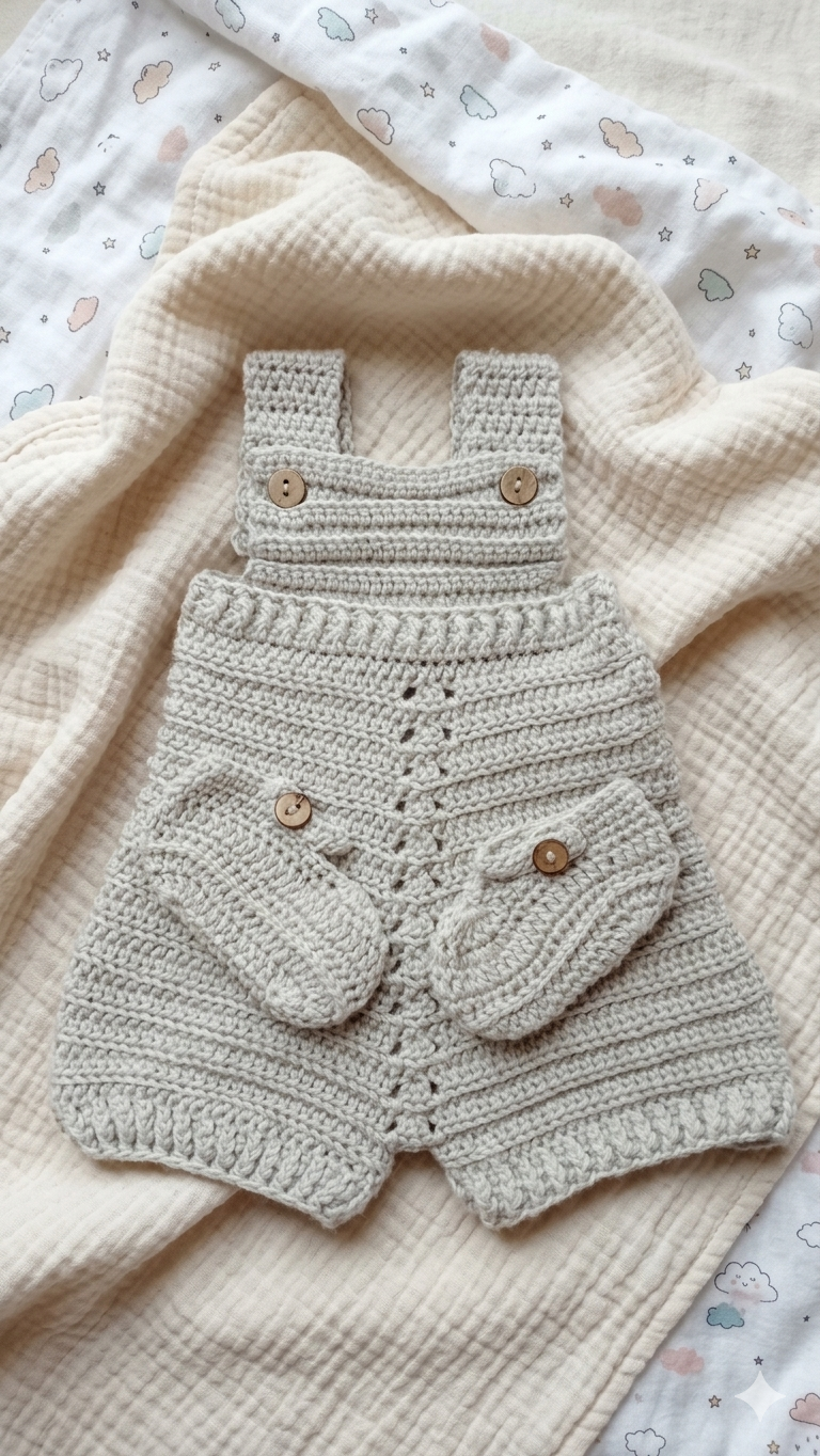 Conjunto a Crochet, para bebé recién nacido, Ranita Bebé.